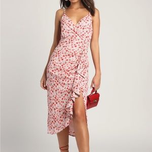 NWT Lulu’s floral midi dress (2)